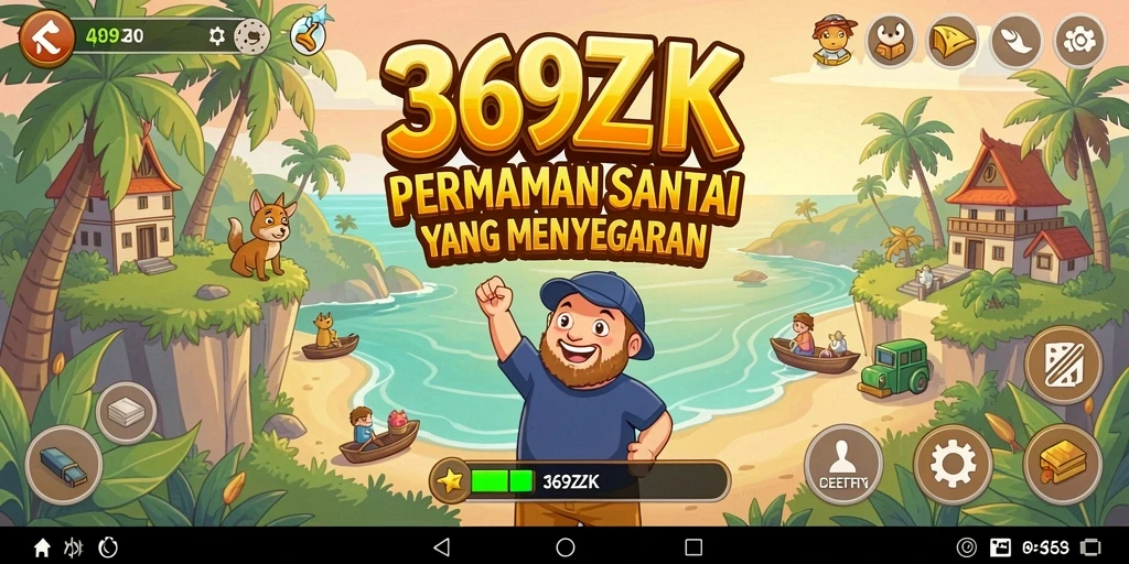 Tampilan gameplay menenangkan dan seru di 369ZK.