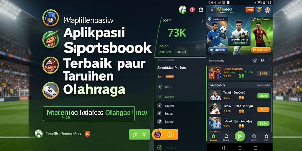 Tampilan gameplay menarik dari aplikasi Sportsbook 73K.