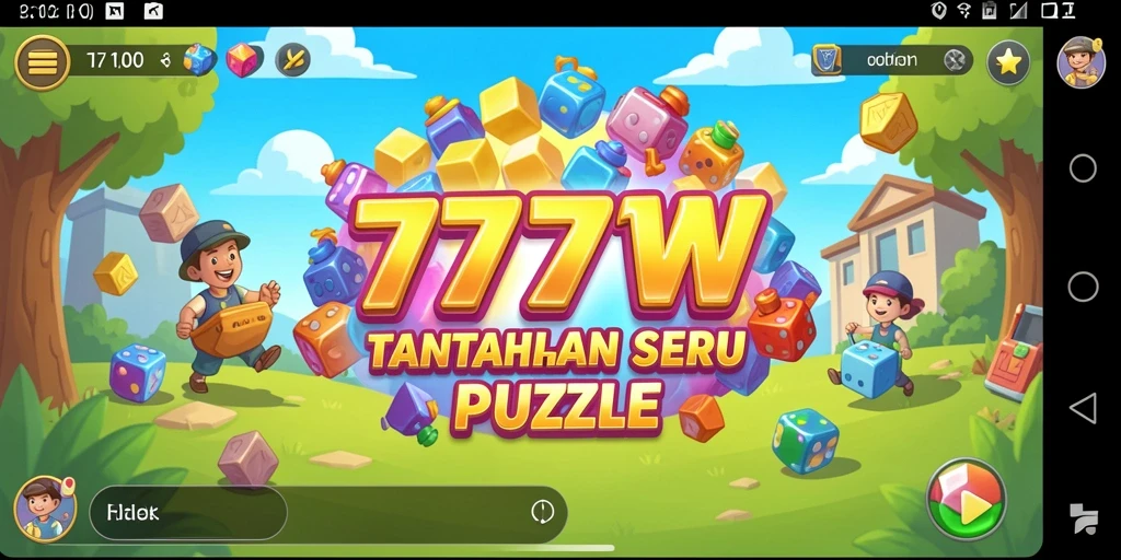 Gameplay menantang dalam 7777W yang membuat ketagihan.