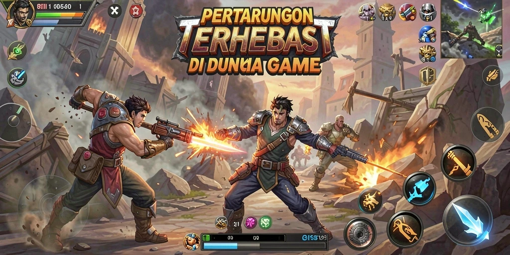 Tampilan gameplay seru saat bertarung di 8II.