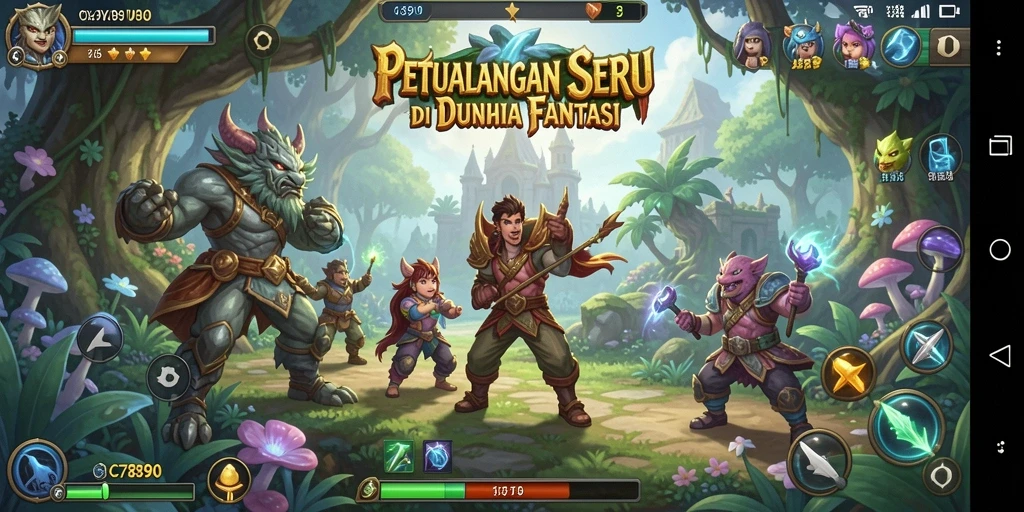 Tampilan gameplay C7890 yang menakjubkan di dunia petualangan.