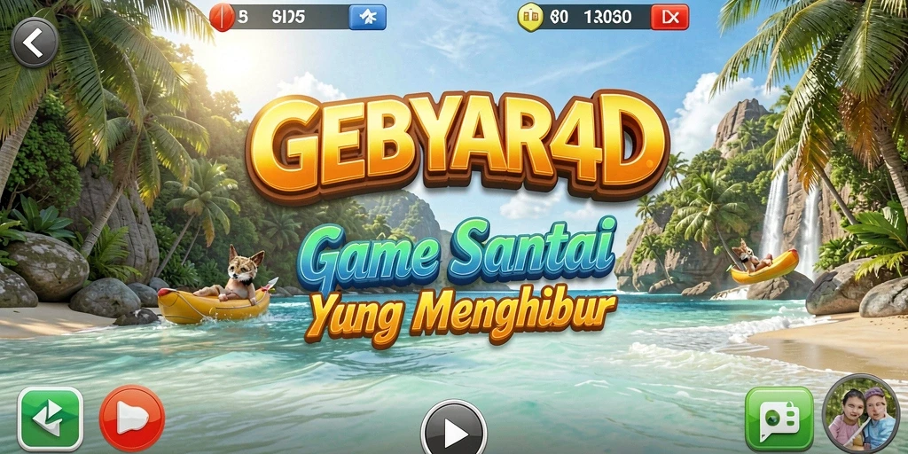 Tampilan screenshot utama GEBYAR4D menunjukkan keseruan gameplay casual yang menarik.