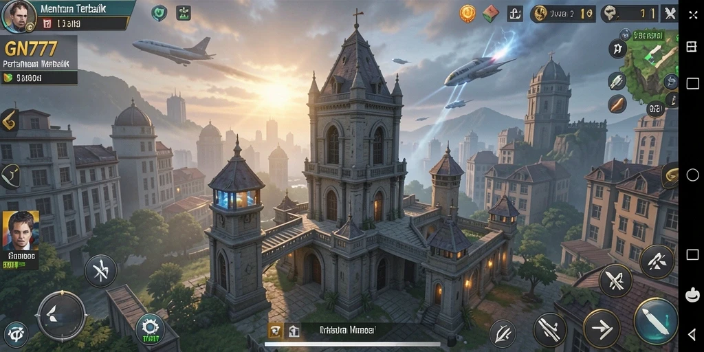 Screenshot gameplay menarik dari GN777 dalam momen pertahanan Tower Defense.