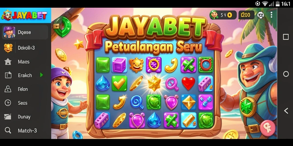 Screenshot utama JAYABET menampilkan gameplay seru dan penuh warna.