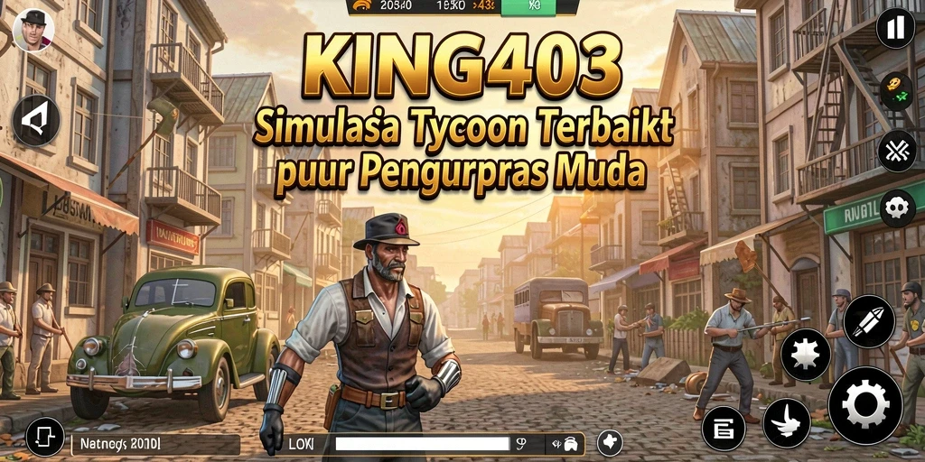 Screenshot dari gameplay <strong>KING403</strong> yang menunjukkan manajemen bisnis yang seru.