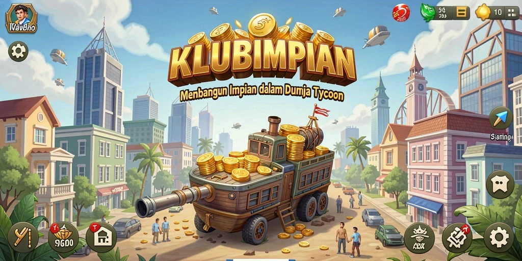 Gameplay KLUBIMPIAN dengan elemen Tycoon yang menarik.