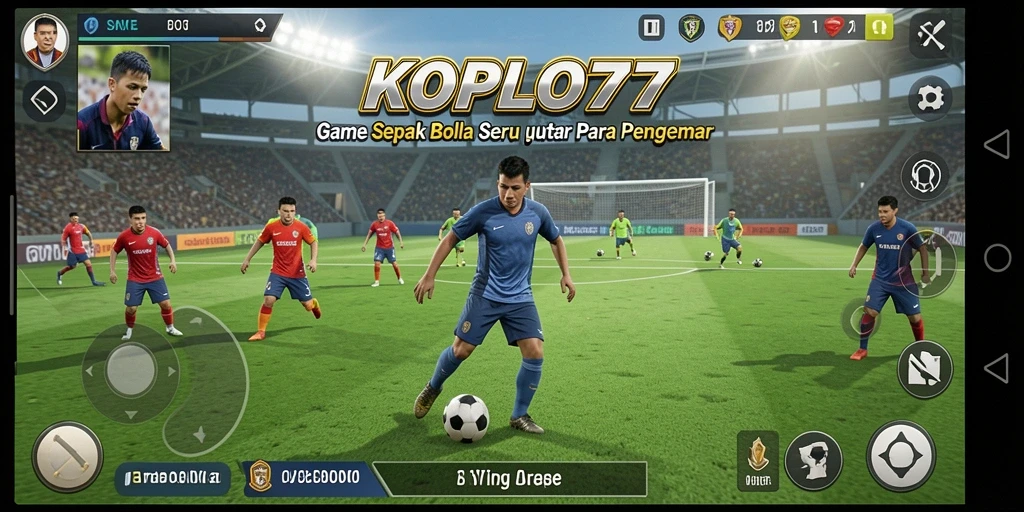 Screenshot gameplay KOPLO77 menampilkan action seru di lapangan.