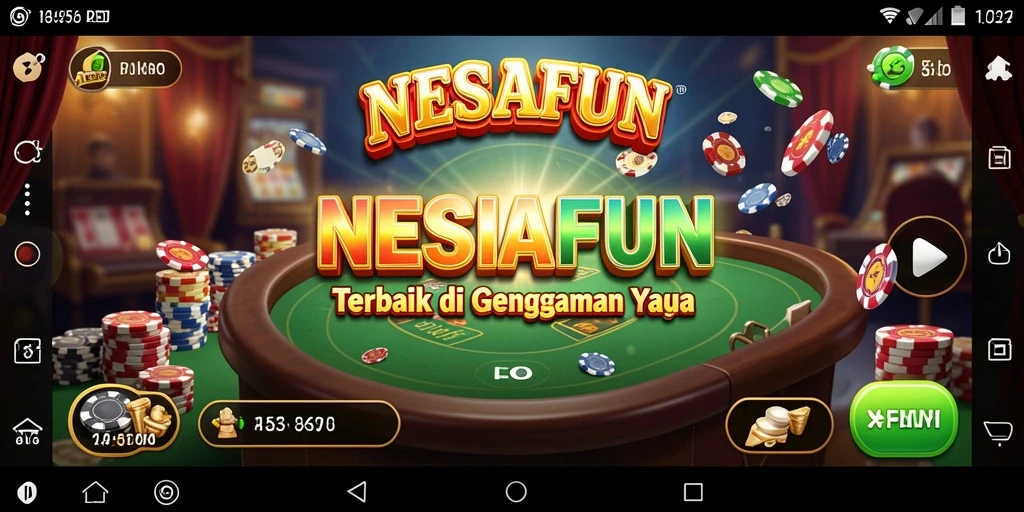Screenshot utama NESIAFUN menampilkan gameplay Kasino yang seru dan menarik.