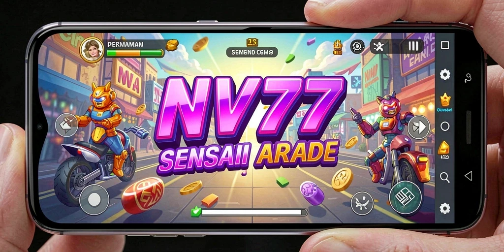 Screenshot gameplay NV77 menunjukkan aksi seru dalam permainan Arcade.