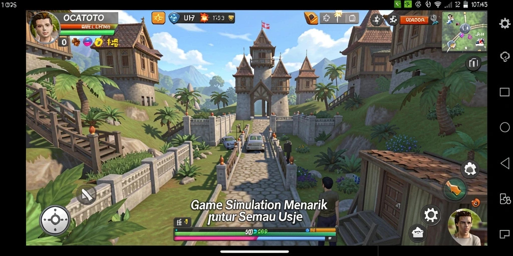 Tampilan gameplay OCATOTO yang penuh warna dan interaktif.