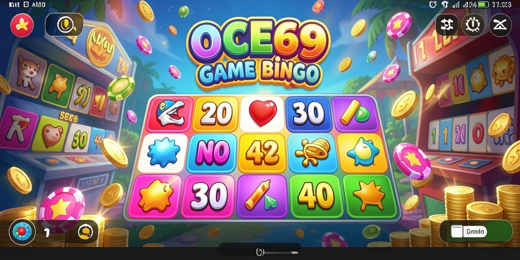 Tampilan gameplay Bingo yang seru dan interaktif di OCE69.