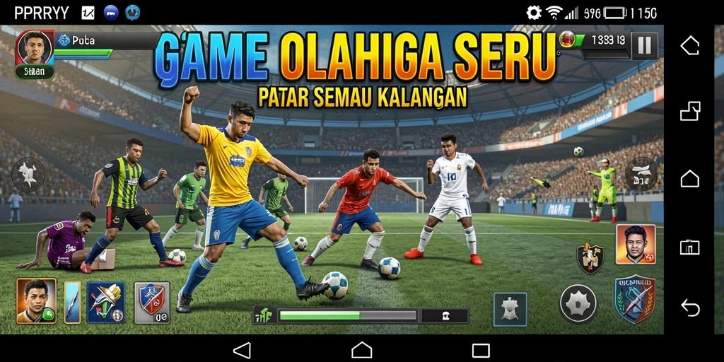 Tampilan gameplay <strong>PPRRYY</strong> yang mendebarkan dengan berbagai cabang olahraga.