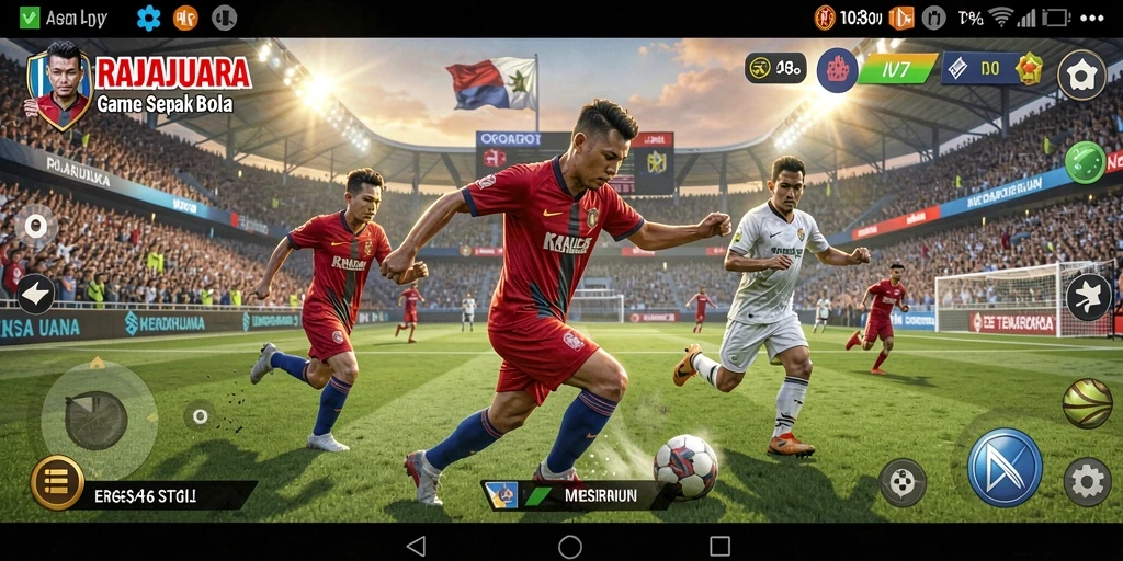 Tampilan gameplay yang seru dan mendalam dari RAJAJUARA.