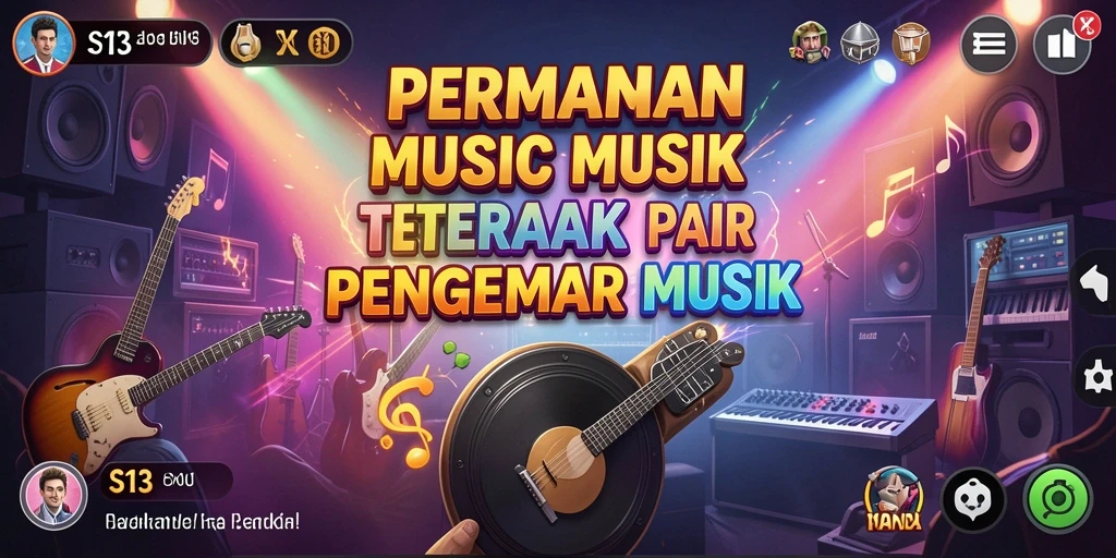 Tampilan gameplay S13 menampilkan momen seru saat bermain musik.