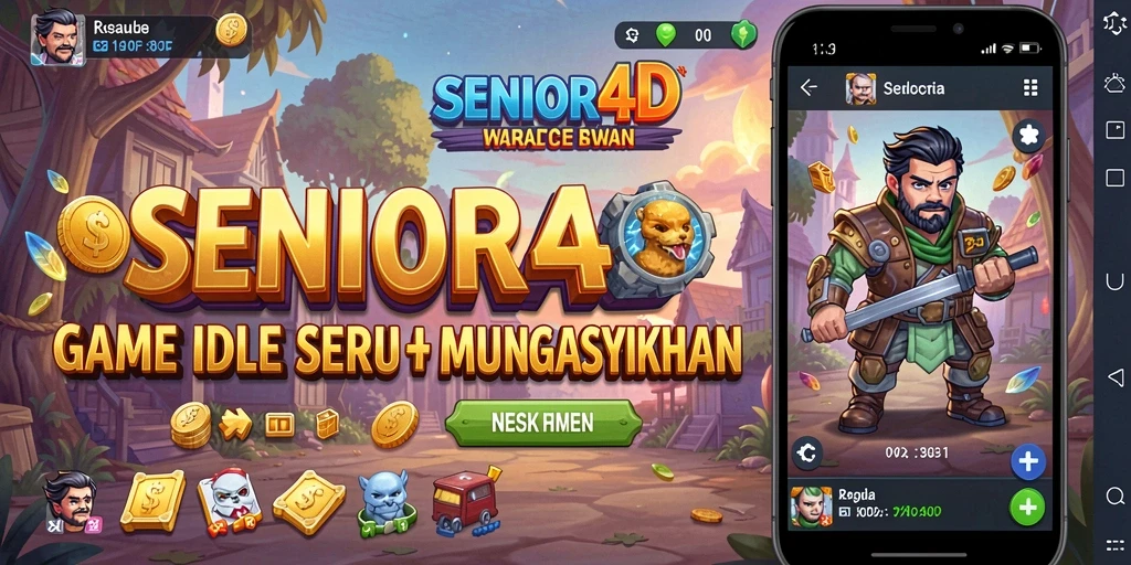Screenshot gameplay SENIOR4D menampilkan kemajuan yang menarik.