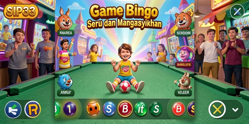 Tangkapan layar SIP33 menampilkan gameplay Bingo yang menyenangkan dan interaktif.