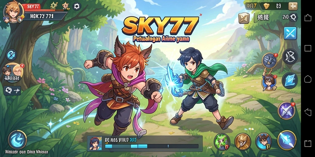 Gameplay mengasyikkan dari SKY77 dengan karakter Anime yang keren.