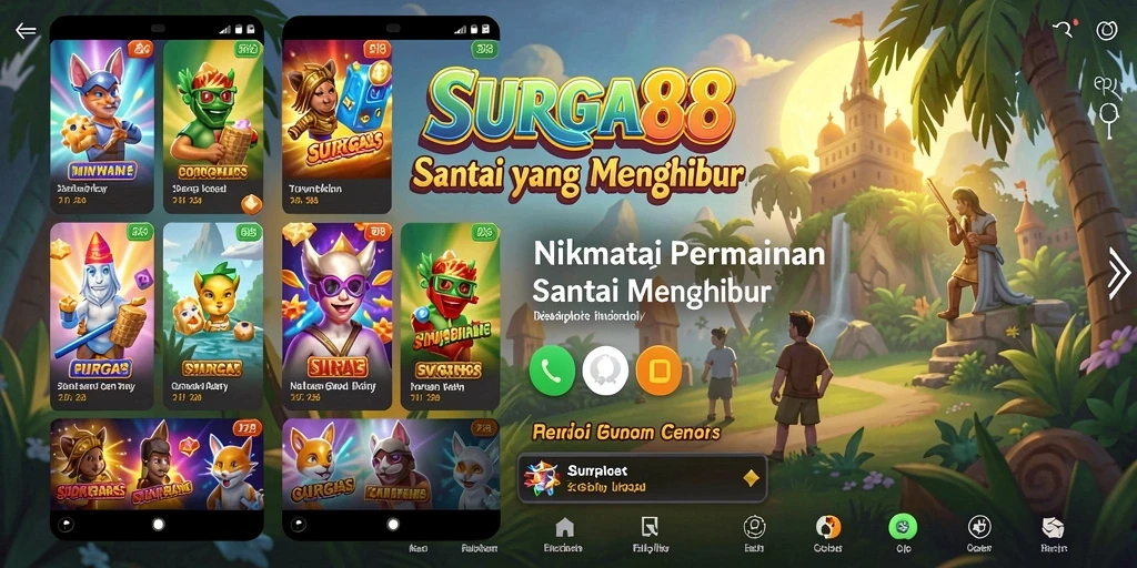 Screenshot gameplay SURGA88 yang menunjukkan momen santai dan menyenangkan.