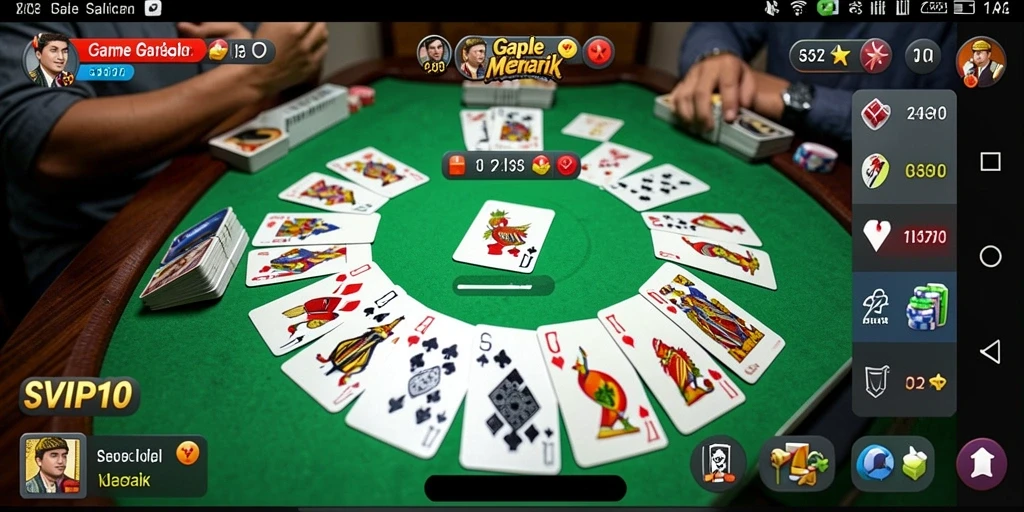 Tampilan menarik dari gameplay Gaple SVIP10 yang seru.