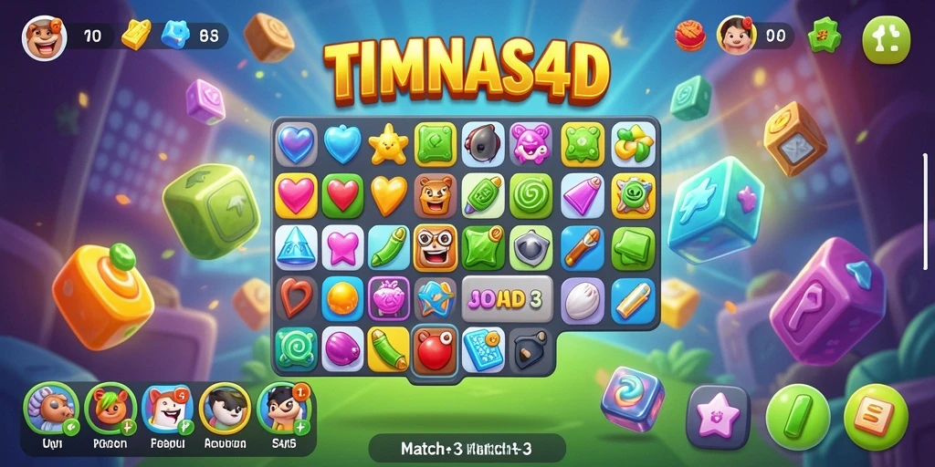 Screenshot gameplay TIMNAS4D yang menarik dan penuh warna.