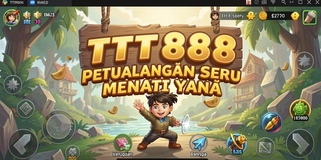 Tampilan gameplay TTT888 yang penuh aksi dan petualangan.