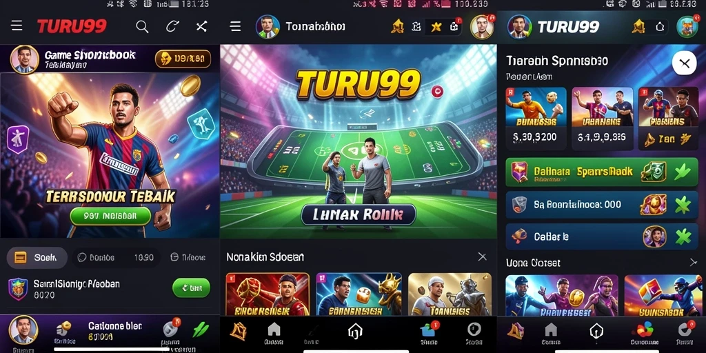 Screenshot TURU99 menampilkan pengalaman taruhan Sportsbook yang seru.